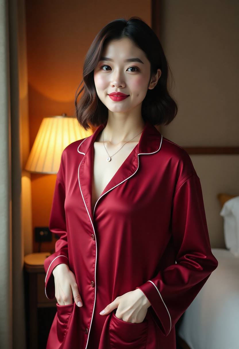 古装女侠站在庭院中的画面